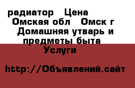 радиатор › Цена ­ 1 000 - Омская обл., Омск г. Домашняя утварь и предметы быта » Услуги   